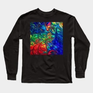 Flower Abstract Long Sleeve T-Shirt